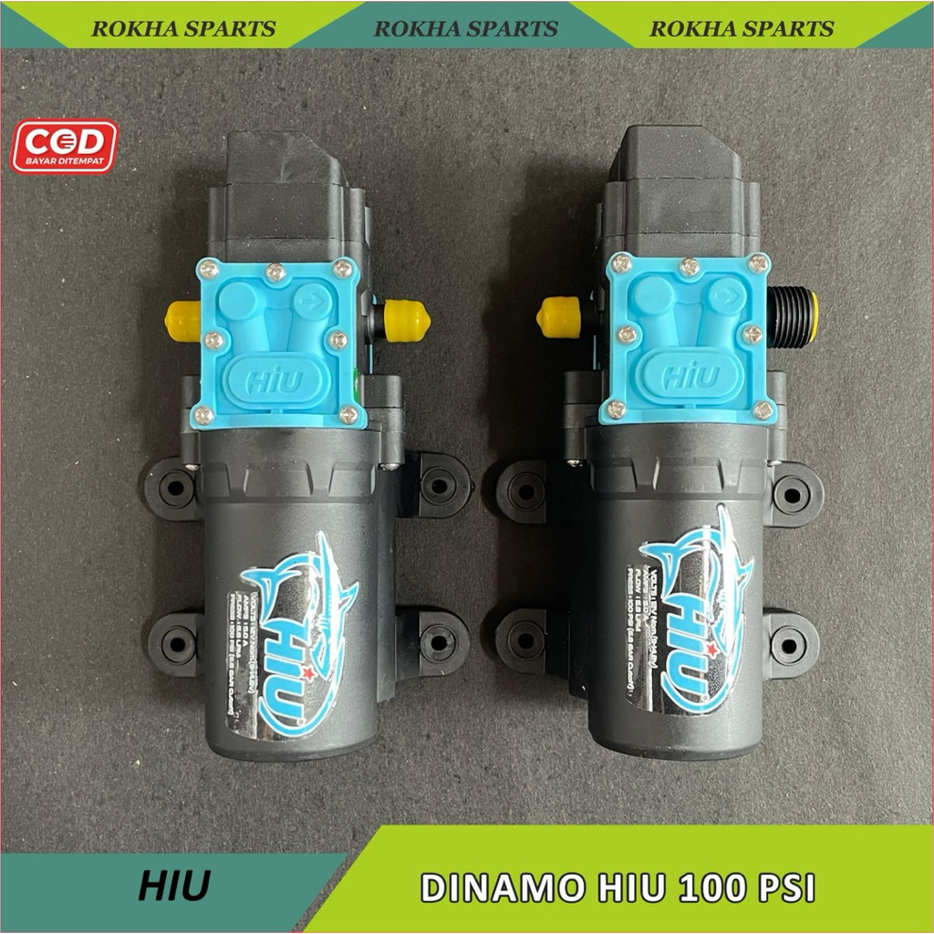 Dinamo Hiu Sprayer 12V Otomatis 5.8LPM 100PSI | Mesin Semprot Elektrik | Pompa Air HIU ORIGINAL | Di