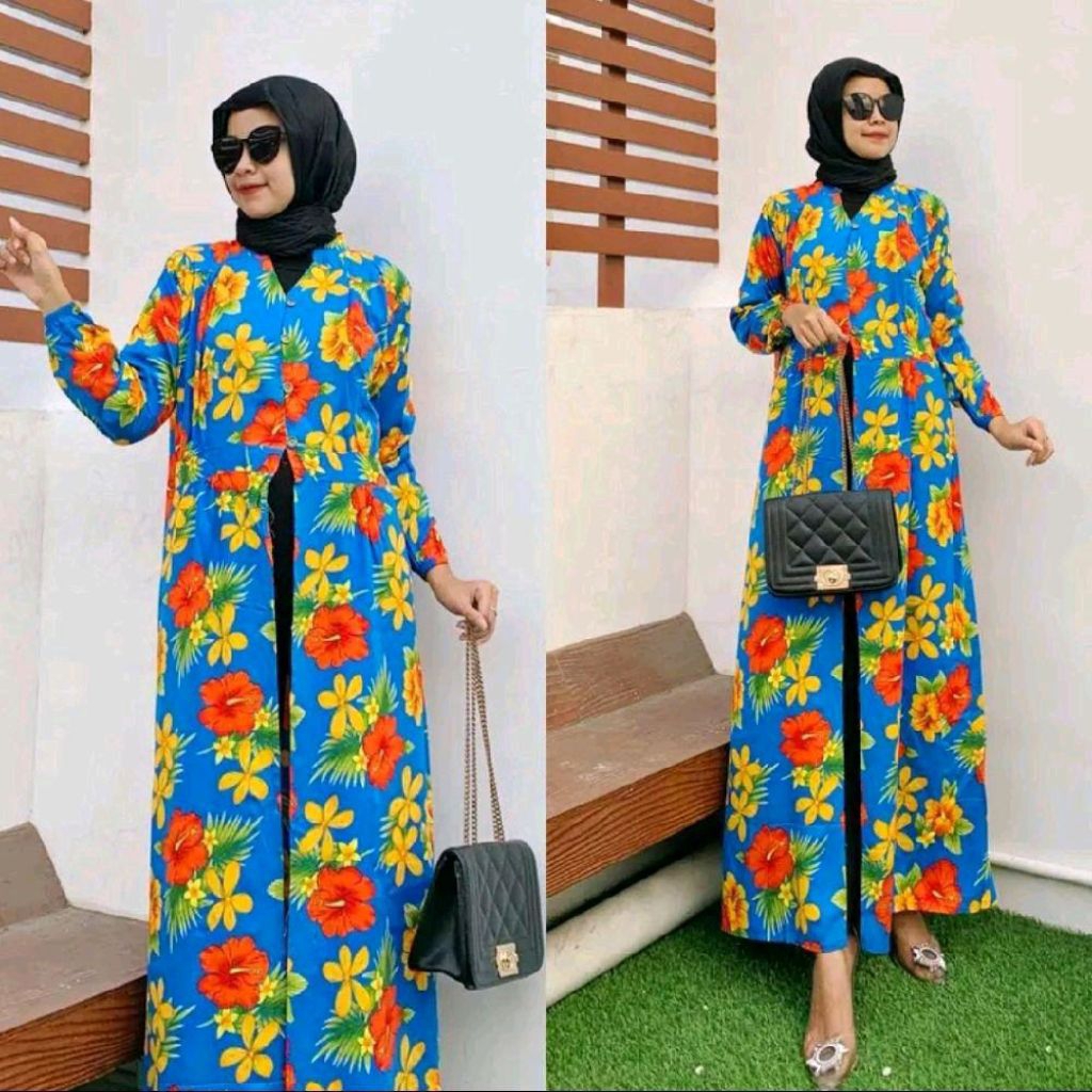 gamis arum semi outer outer pantai - baju pantai muslim
