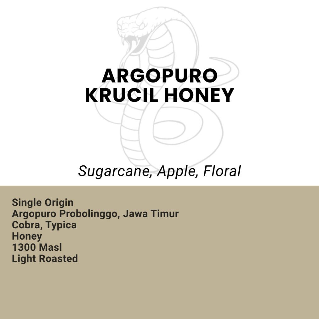 

Kopi Arabika Argopuro Krucil Honey - Single Origin Filter Coffee