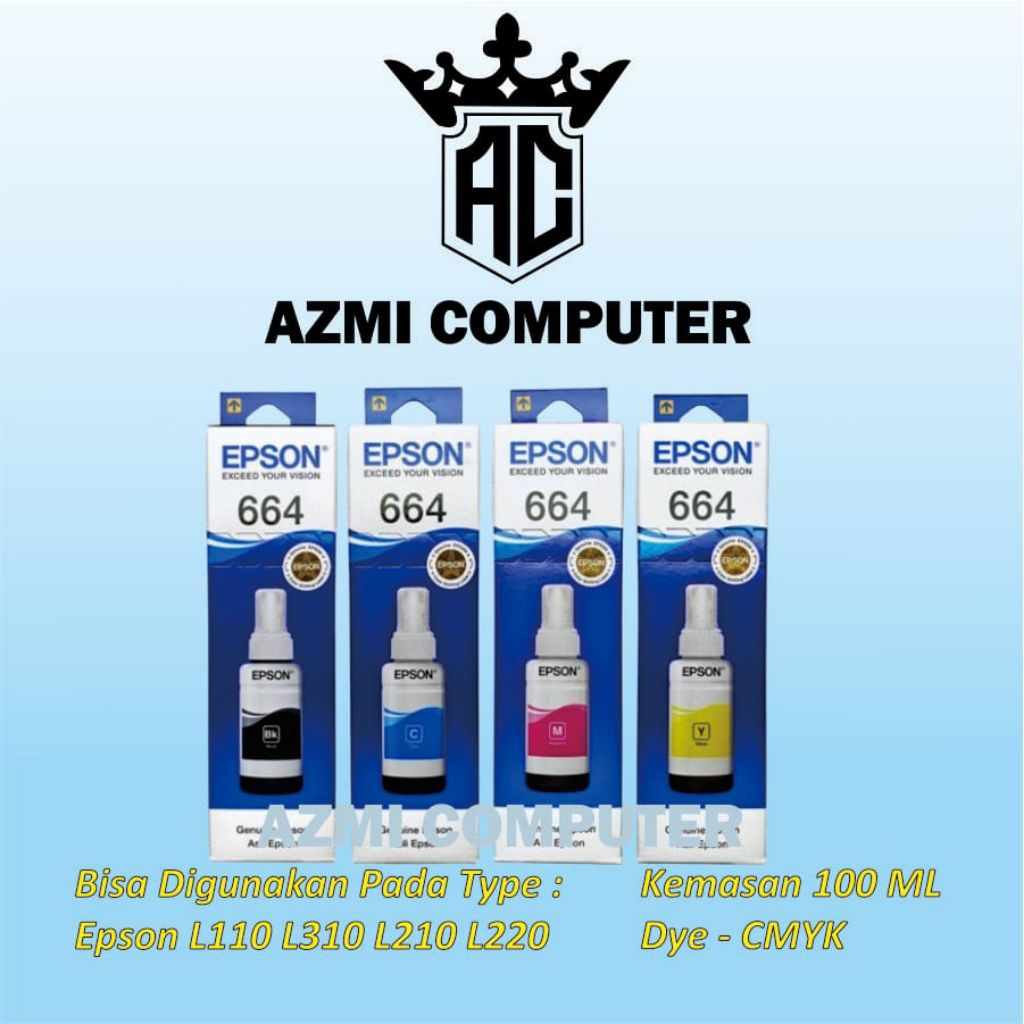 Tinta Epson 664 Satu Set 100ml