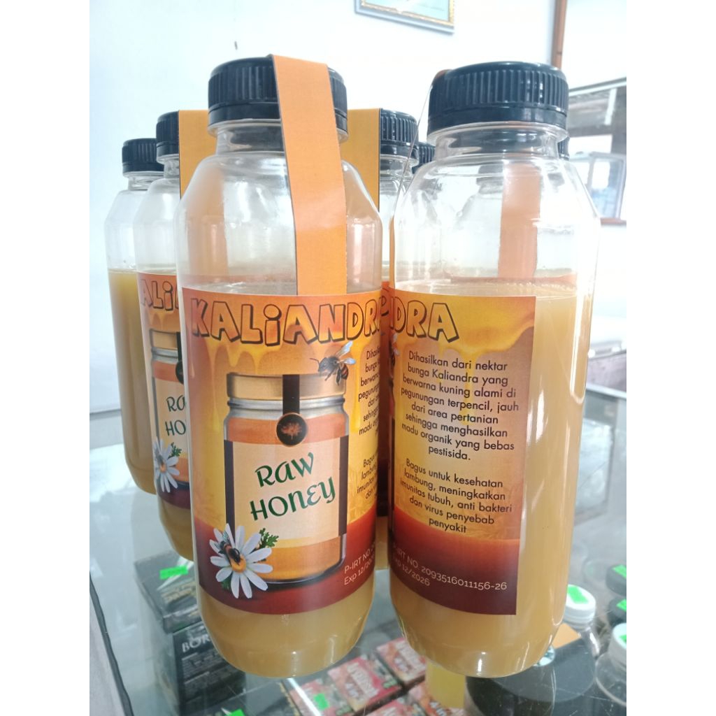 

MADU MURNI PREMIUM BUNGA KALIANDRA WARNA KUNING ALAMI TINGGI ROYAL JELLY