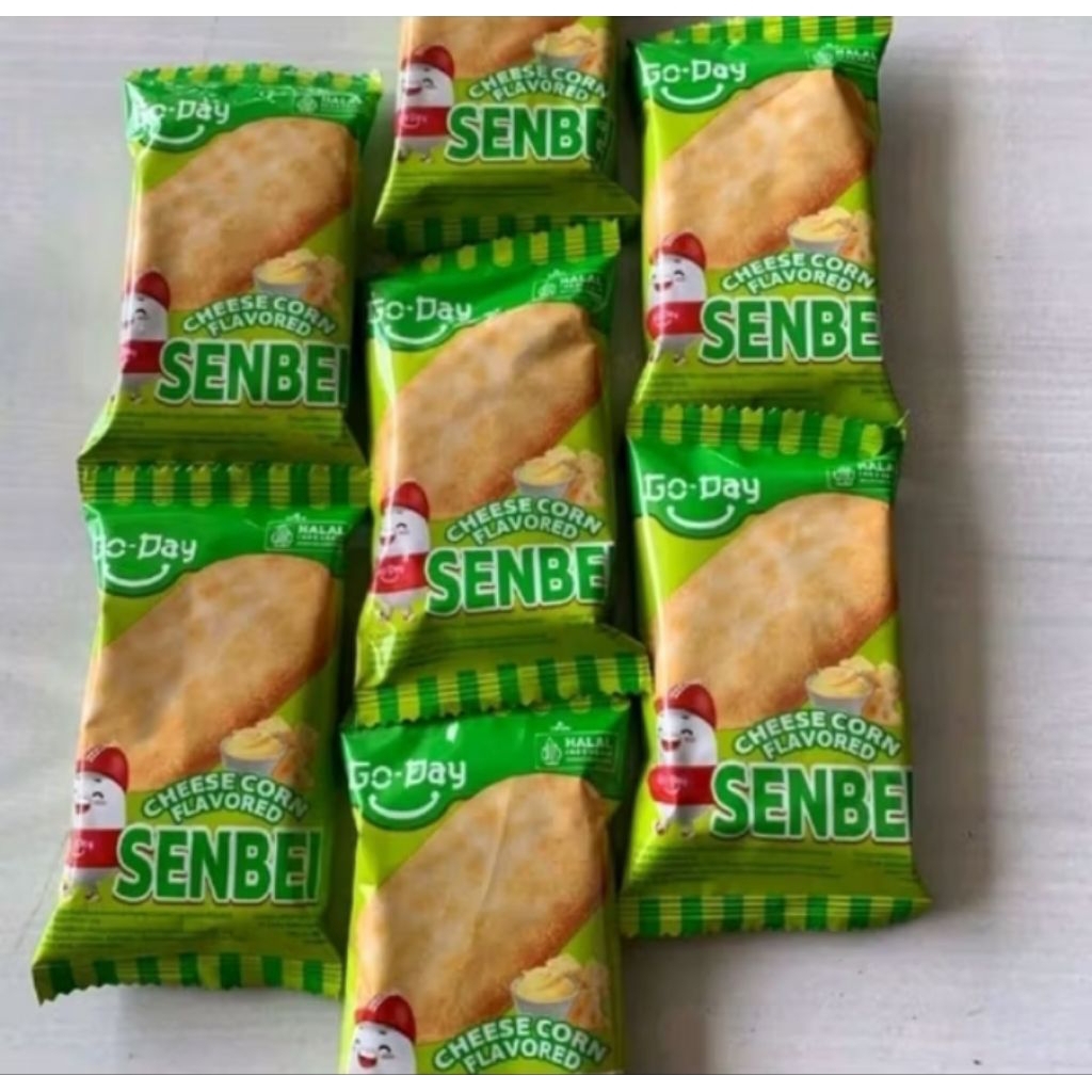 

Promo Terbatas 10 Pcs Go - Day Senbei Cheese Corn Flavored 8.6 Gram / Pcs