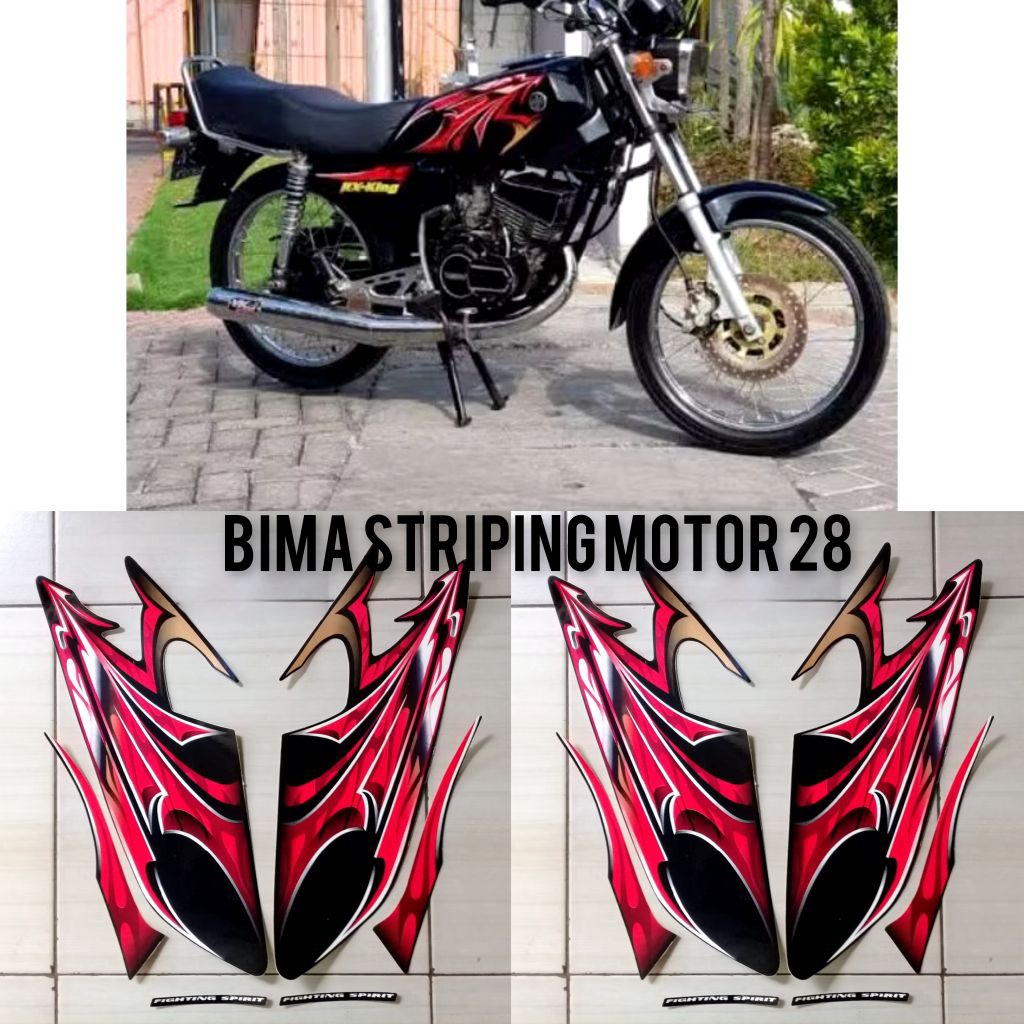 Stiker Striping Lis Les Body Motor Yamaha Rx King 2006