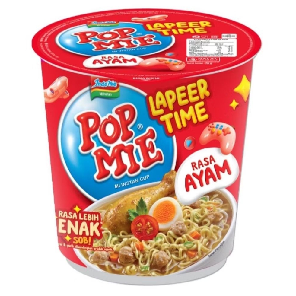 

Pop Mie Lapeer Time Mie Instan Cup Ayam 75 g