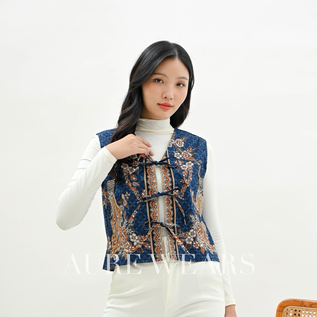Vest Batik Modern Wanita
