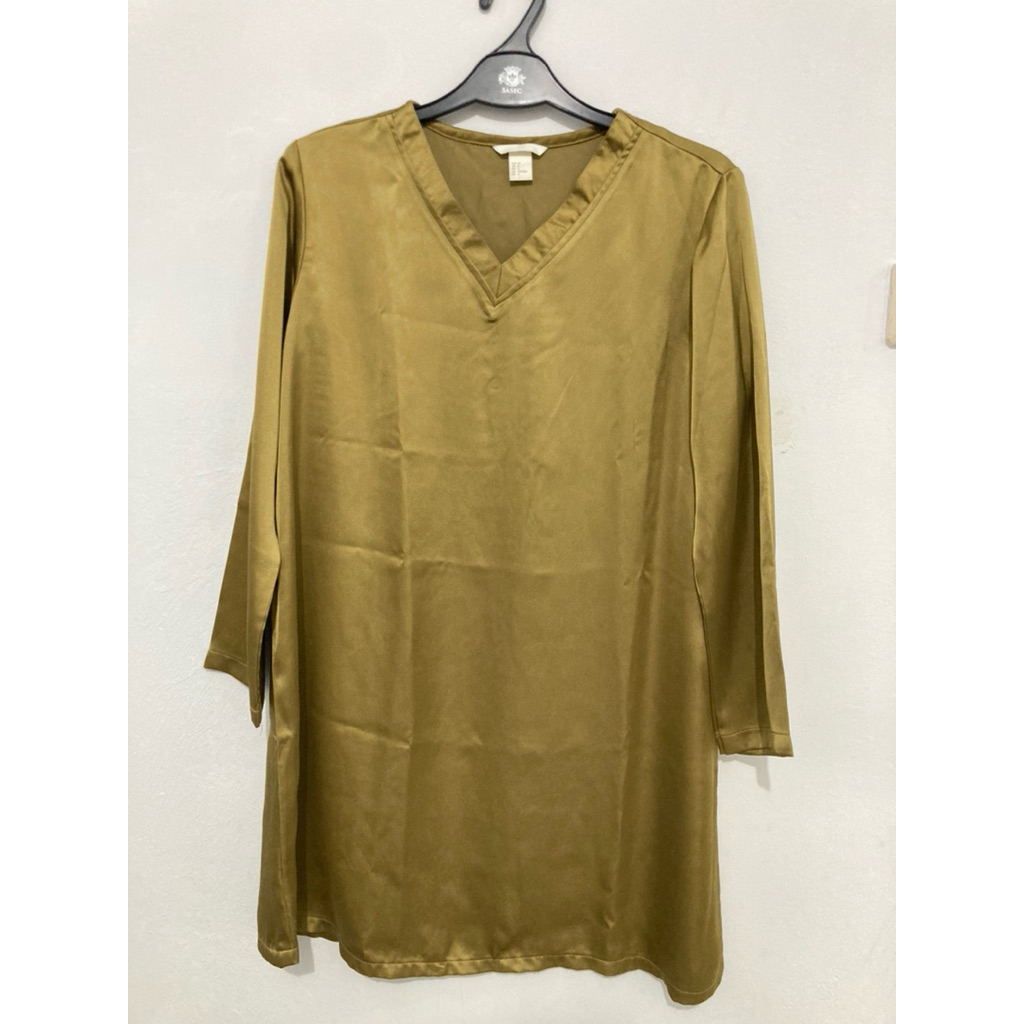 H&M Tunik Army Silk