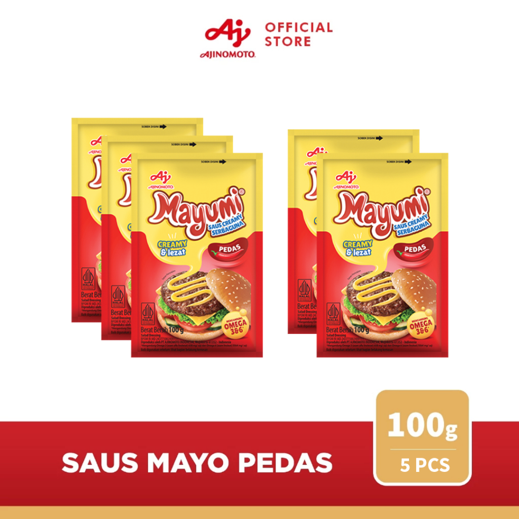 

MAYUMI® Mayonaise Saus Mayo Pedas 100g (5 pcs)