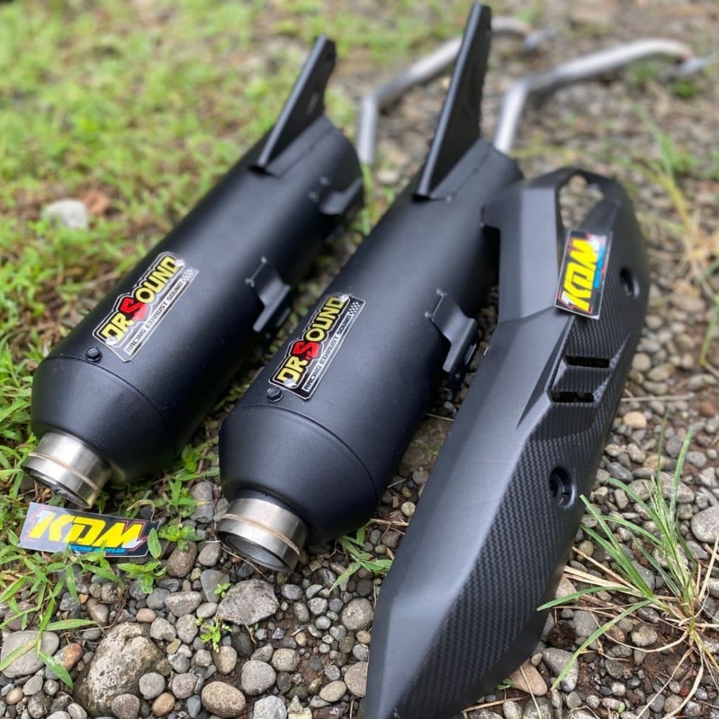 Knalpot Standar Racing DR SOUND copy cms Pnp Matic VARIO LED NEW/OLD BEAT NEW/DELUXE SCOOPY NEW BEAT