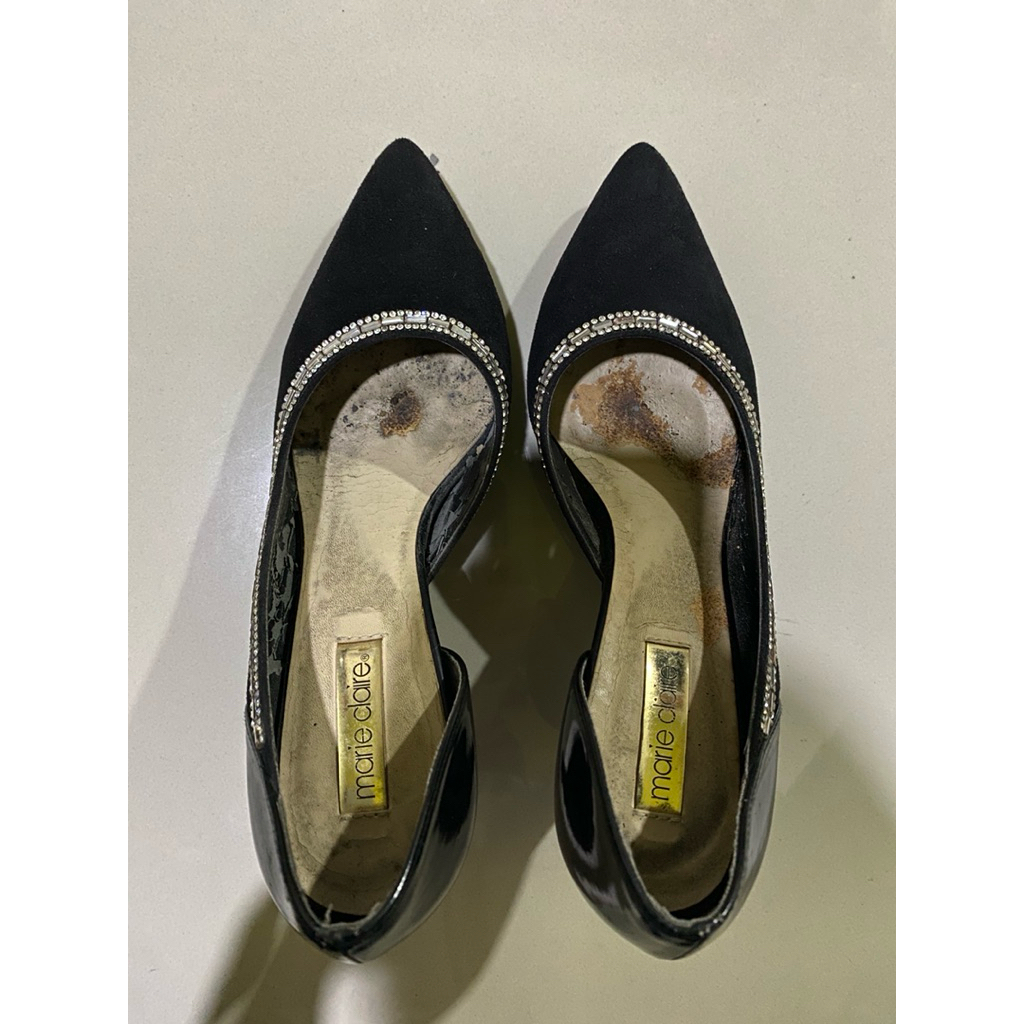 Heels Hitam Marie Claire Size 37 Preloved