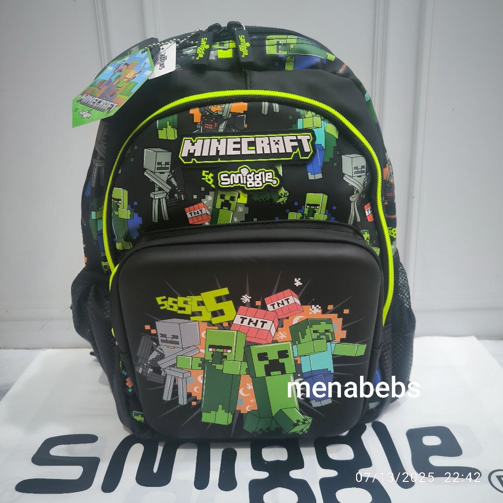 Smiggle Backpack Junior Minecraft ori store