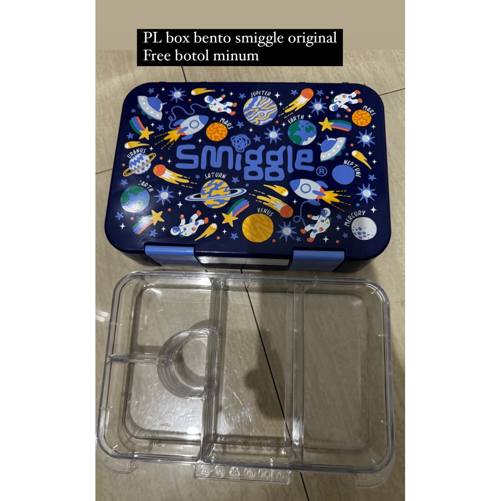 kotak bekal smiggle original/tempat makanan/bentobox