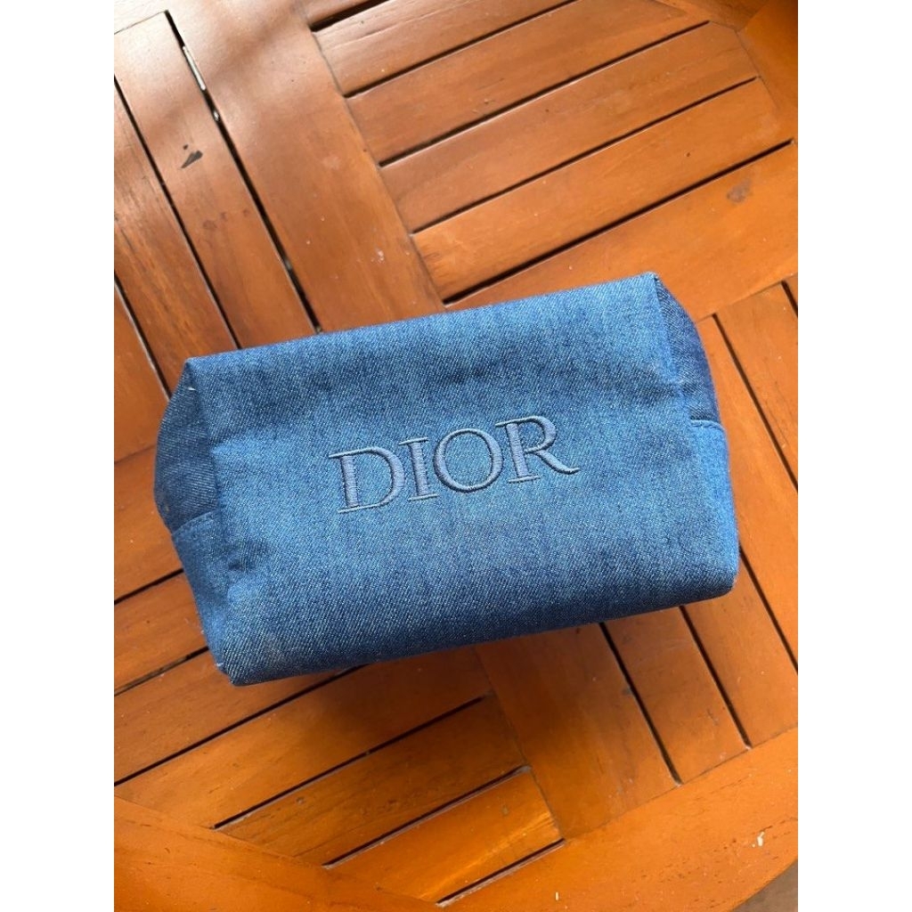 Dior Beauty Pouch Cosmetic - Denim Blue