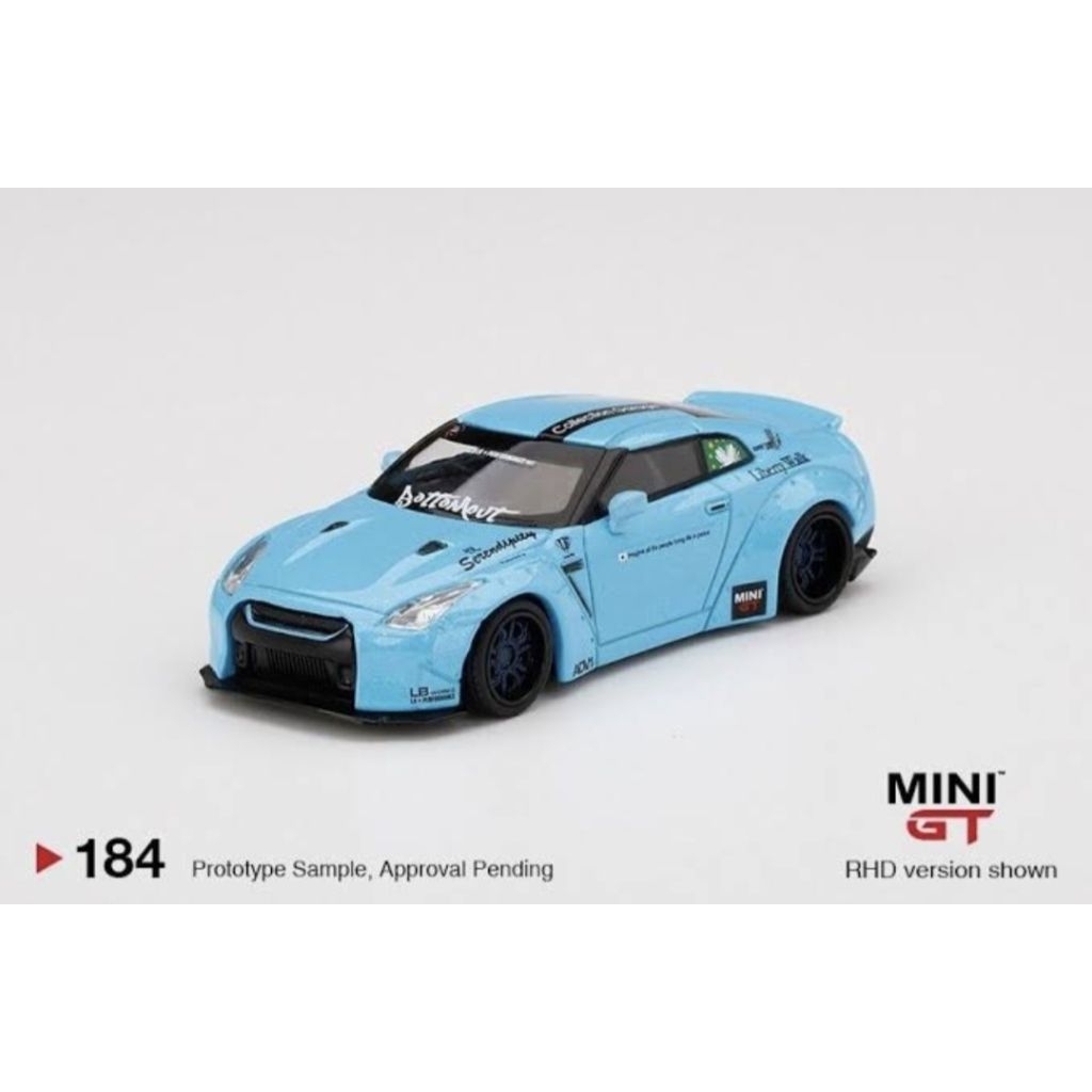 Mini GT 184 LB Work Nissan GTR Light Blue