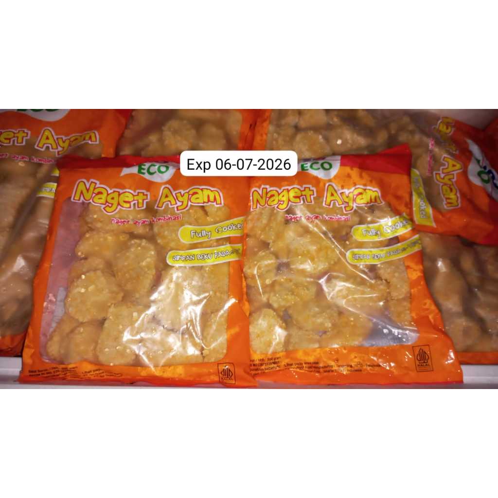 so eco naget ayam kemasan 500 gr 1 karton isi 12 pcs
