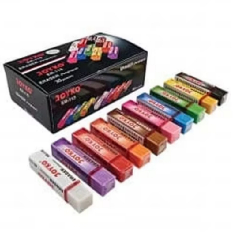 

Joyko Penghapus Eraser ER-115 Warna Beragam Portabel 1 Box isi 30 Pcs