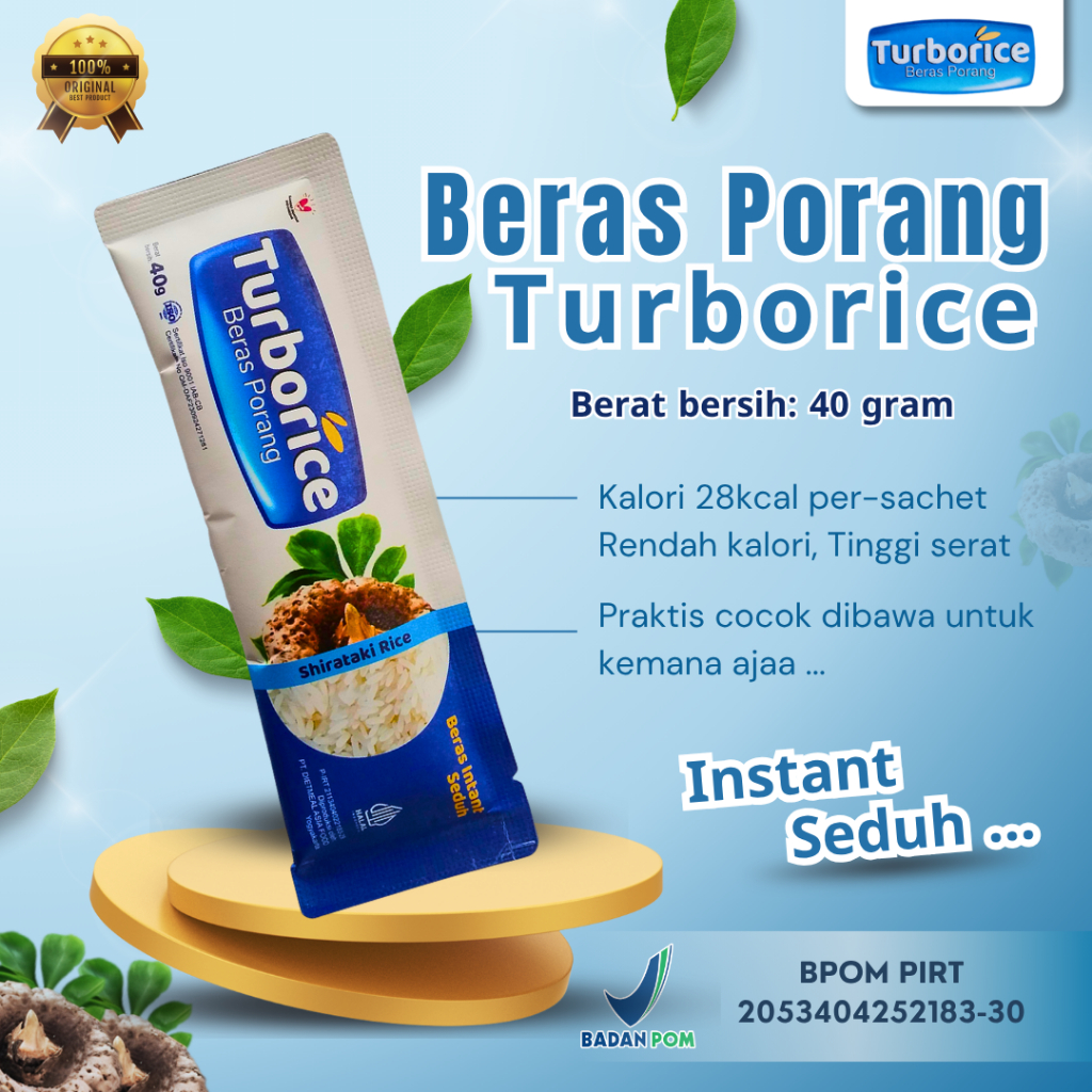 

Beras Porang Shirataki TURBORICE 40 gram