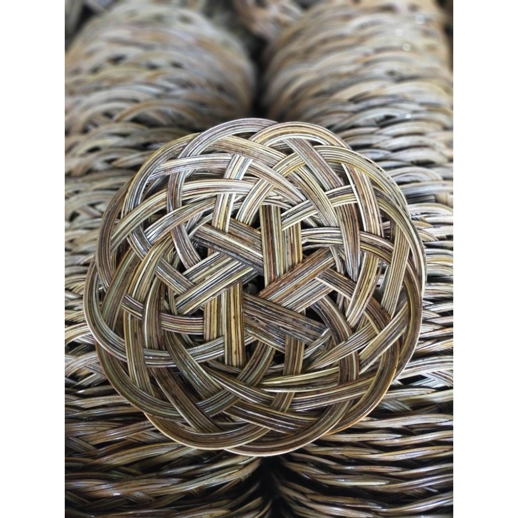Kikuliku Store Piring Lidi/ Piring Rotan/Piring Anyaman Lidi Isi 50Pcs Terbaik Grosir