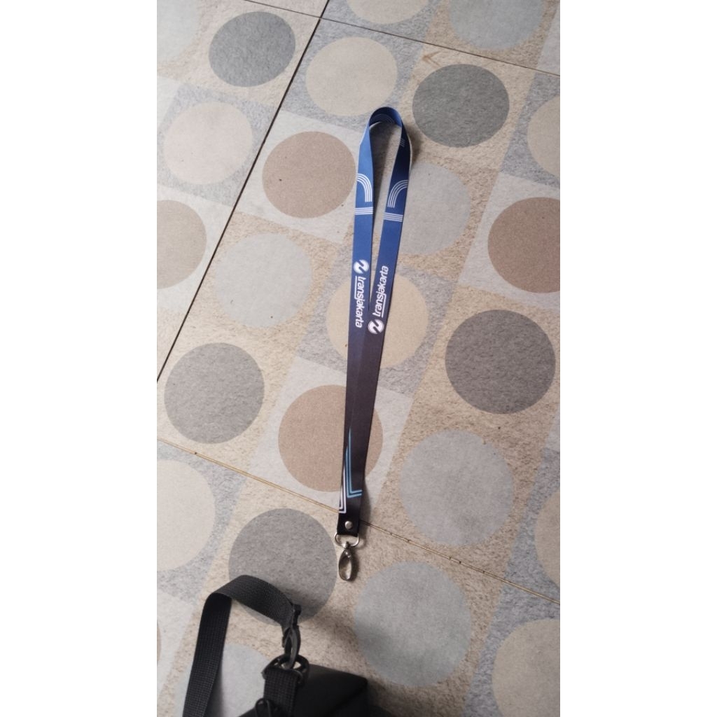 

tali id card transjakarta terbaru+name tag dua sisi