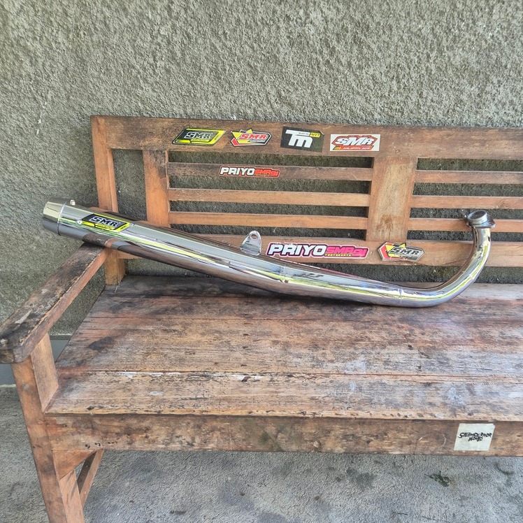 Knalpot SMR Crom RX King Standar Racing Chrom