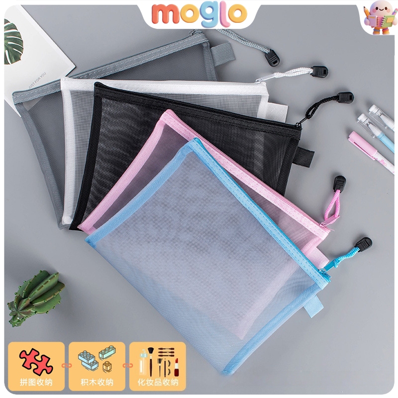 

Tas Dokumen A6 - Tas Ujian, Kotak Pensil Mesh，Tas Pensil Jaring Nylon, Tas Dokumen Hamil, Tas Penyimpanan Mainan Anak