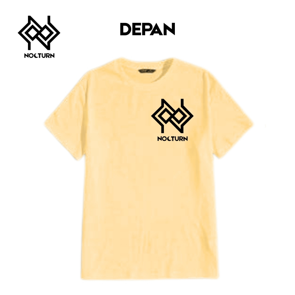 Nocturn Shirt Kaos Polos Premium Cream T Shirt Noct004