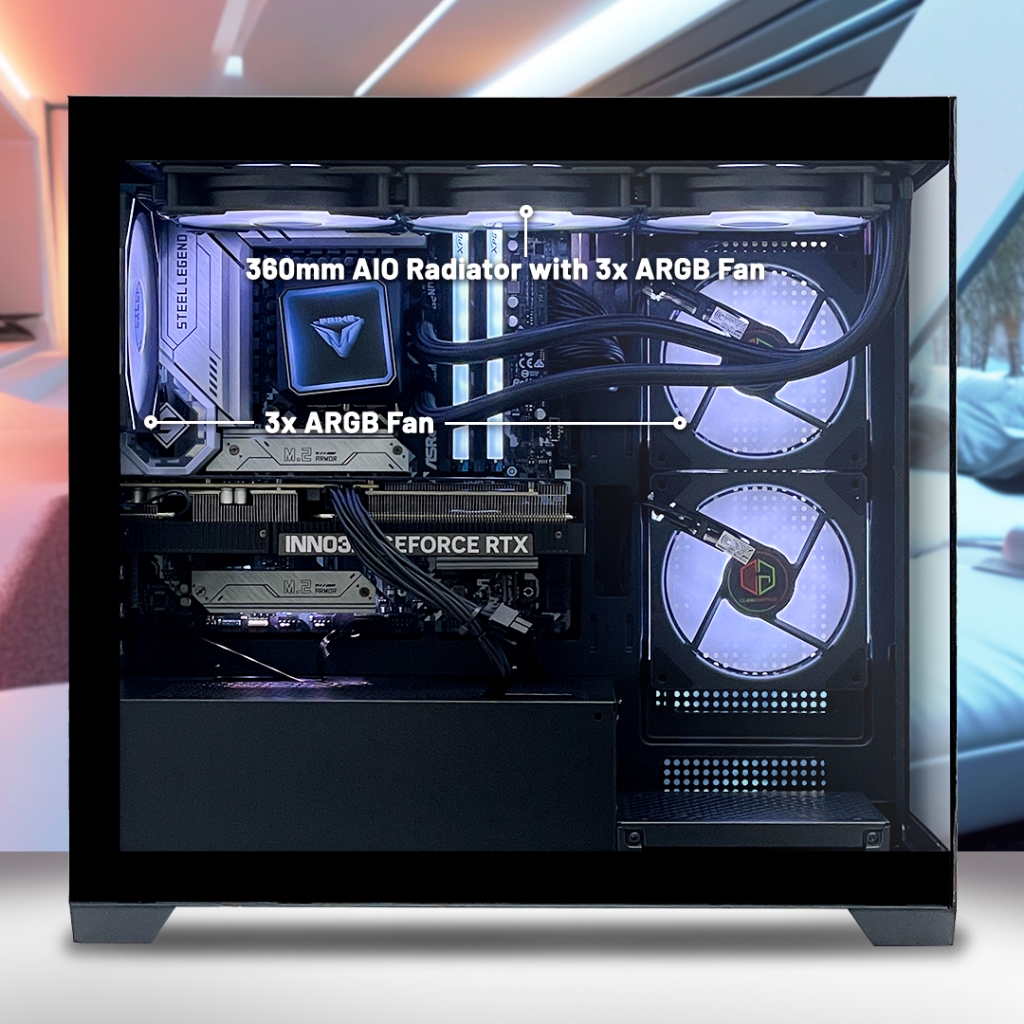 PC RAKIT GAMING SETUP I5 14400 + WINDOWS 11 + PACKING KAYU