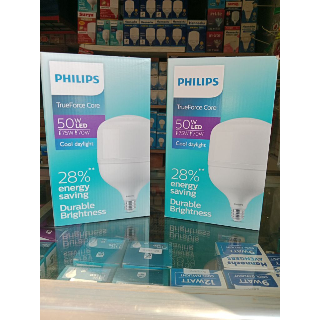 PHILIPS LAMPU LED TrueForce 50watt PUTIH Tf50 E27 / E40 ORIGINAL