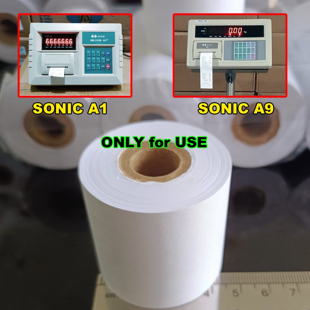 

GROSIR 100 Roll Kertas printer timbangan a9 a1p