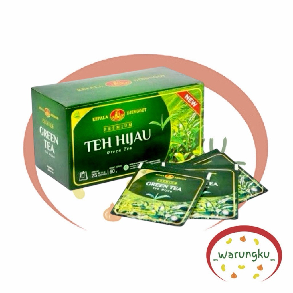 

[BOX] Teh Hijau Cap KEPALA DJENGGOT 50gr 25 Sachet