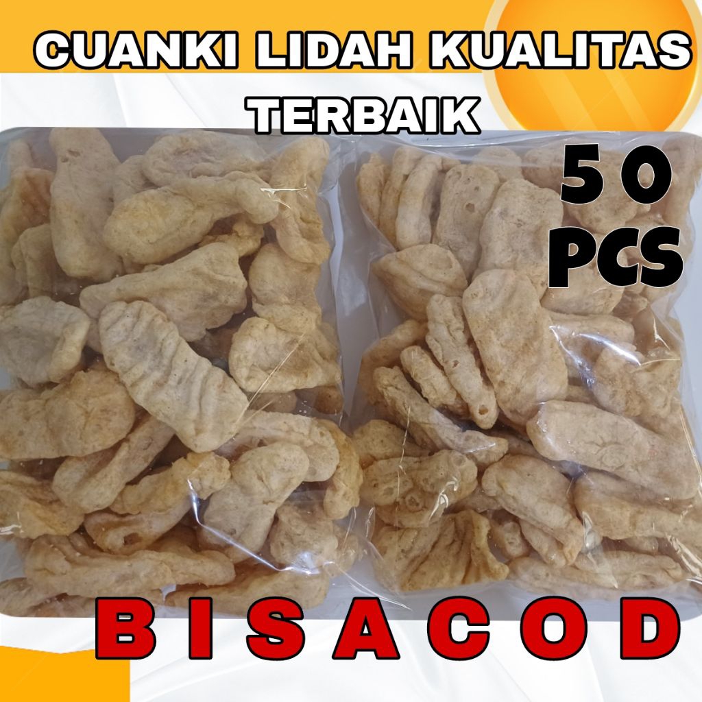 

CUANKI LIDAH ISI 50 PCS TOPING BASO ACI CUANKI SEBLAK