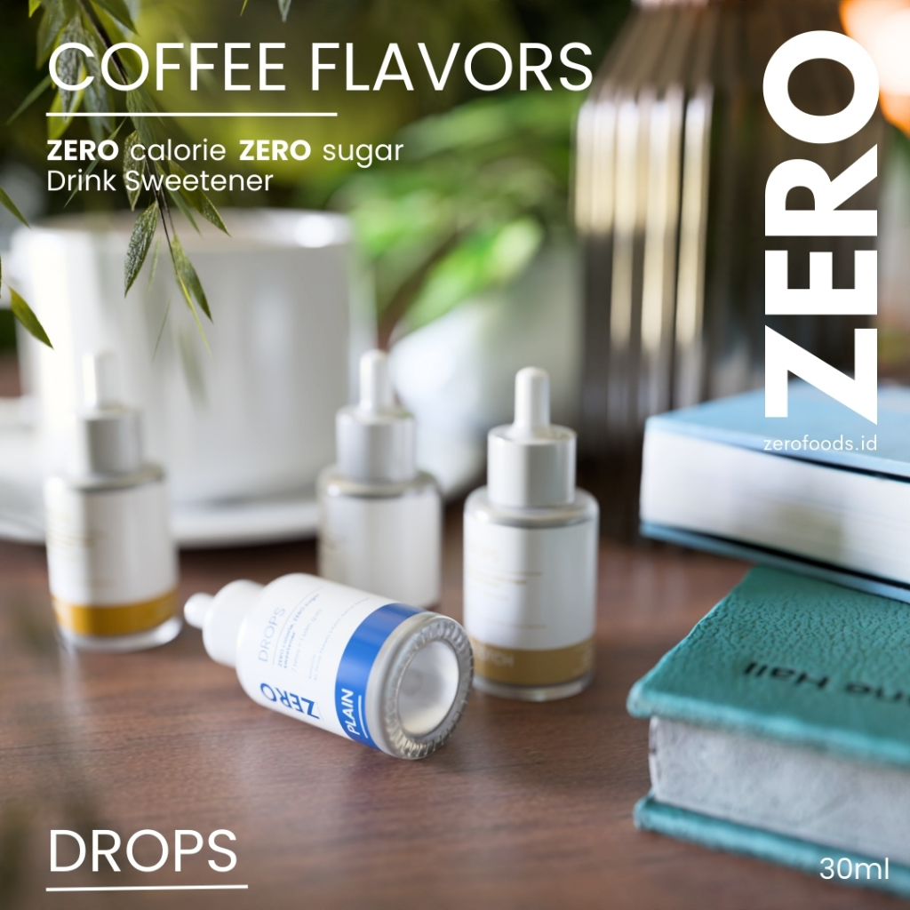 

Zero Drops Coffee Enhancers - Pemanis Tanpa Gula, Zero Kalori, Rasa Lebih Baik dari Stevia