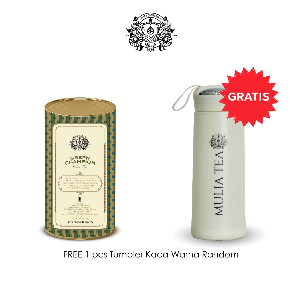 

Green Champion - Mulia Tea - Specialty Tea (isi 1 kaleng 50gr)