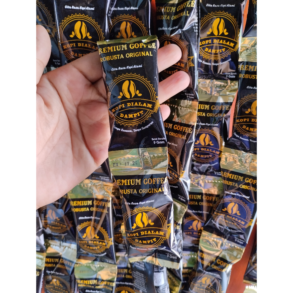 

ROBUSTA RENTENG KOPI ALAM DAMPIT - PREMIUM 6gram