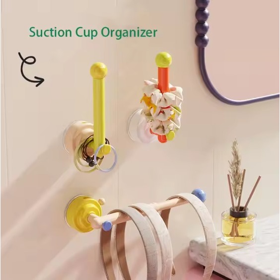 Movable L-Shaped Hair Ring Storage / Gagang Rak L Shape / Penyimpanan Barang Simple L Shaped