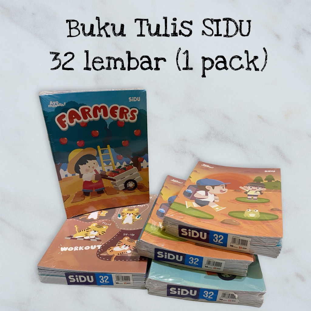 

1 PACK / 10 BUKU TULIS MERK SIDU ISI 32 LEMBAR PROMO MURAH