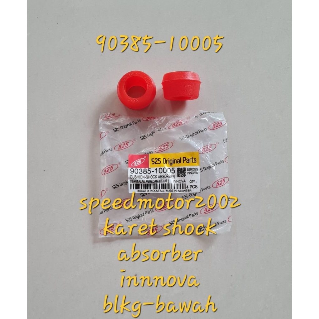 Karet shock absorber Toyota kijang Innova depan atas, belakang atas bawah.
