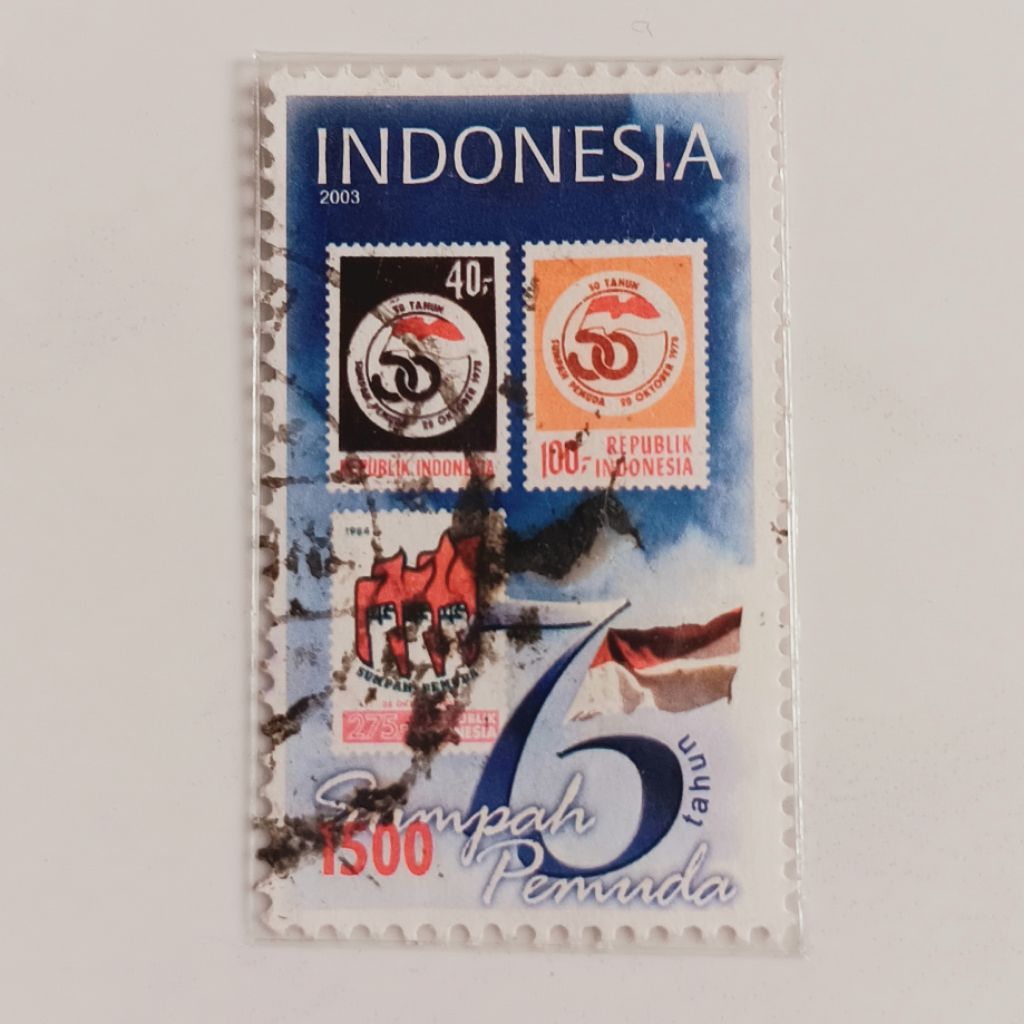 

(AD) Perangko Indonesia 2003 75 Tahun Sumpah Pemuda Single Set Used