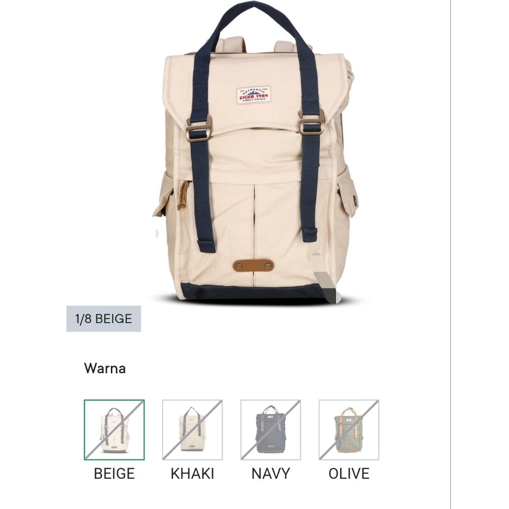 Tas Ransel Eiger Cruisage Canvas 20L Laptop Backpack