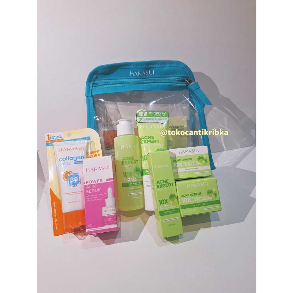 HANASUI PAKET SKINCARE ACNE EXPERT  & GLOW EXPERT