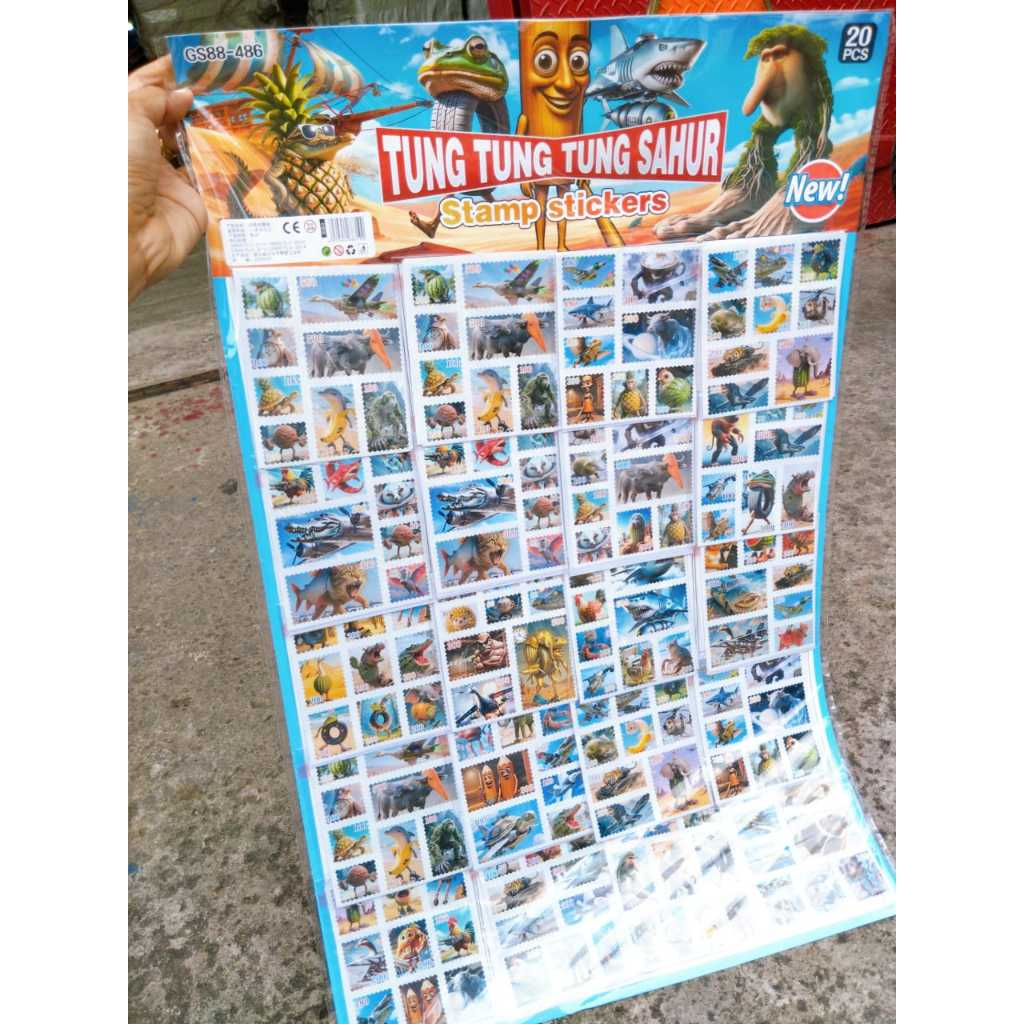 

20 PC-1 CAR STAMP STICKER ANOMALI- LEMBARAN