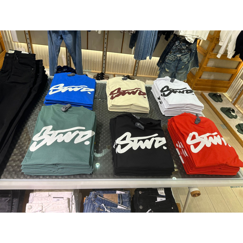 Kaos cowok Logo Pull and Bear