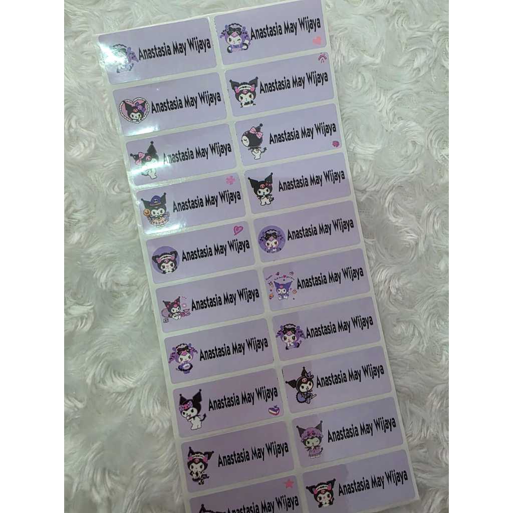 

Label Nama Waterproof Size L