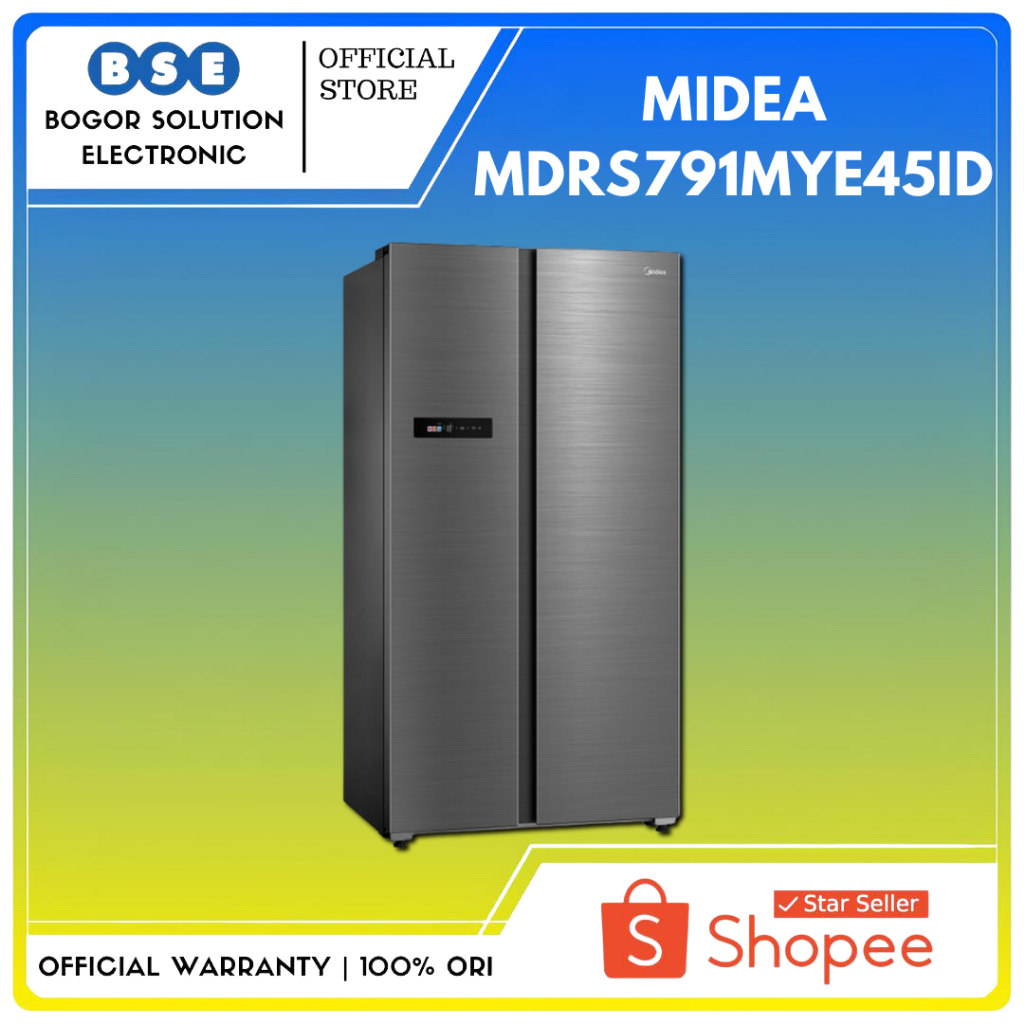 Midea Kulkas Side by Side Inverter 592 Liter MDRS791MYE45ID