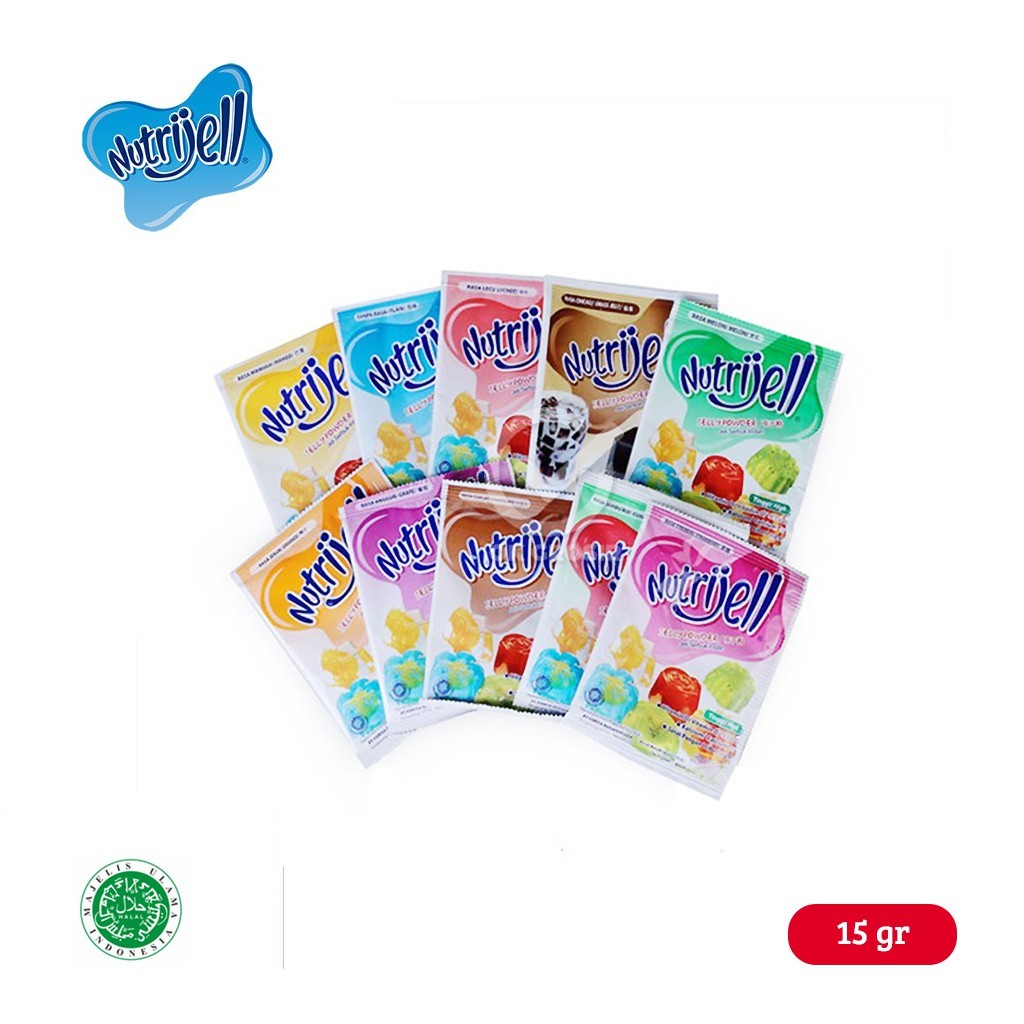 

Nutrijel Halal 15 Gr Plain Aneka Varian Rasa
