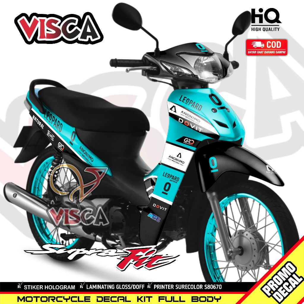 Stiker Supra Fit New - Striping Supra Fit New - Decal Supra Fit New Full Body - LEOPARD