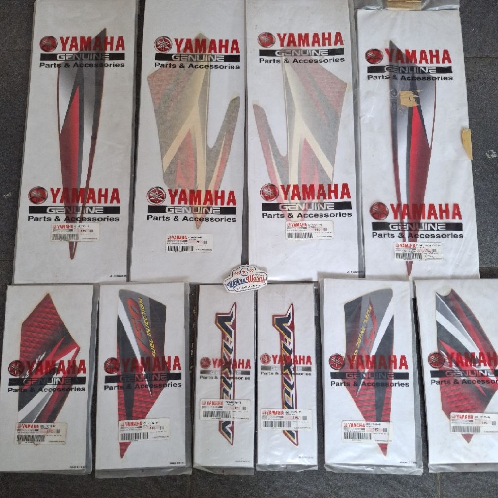 Strip striping lis grapik fullset Vixion lama old merah marun maroon 2007 | 3C1-10
