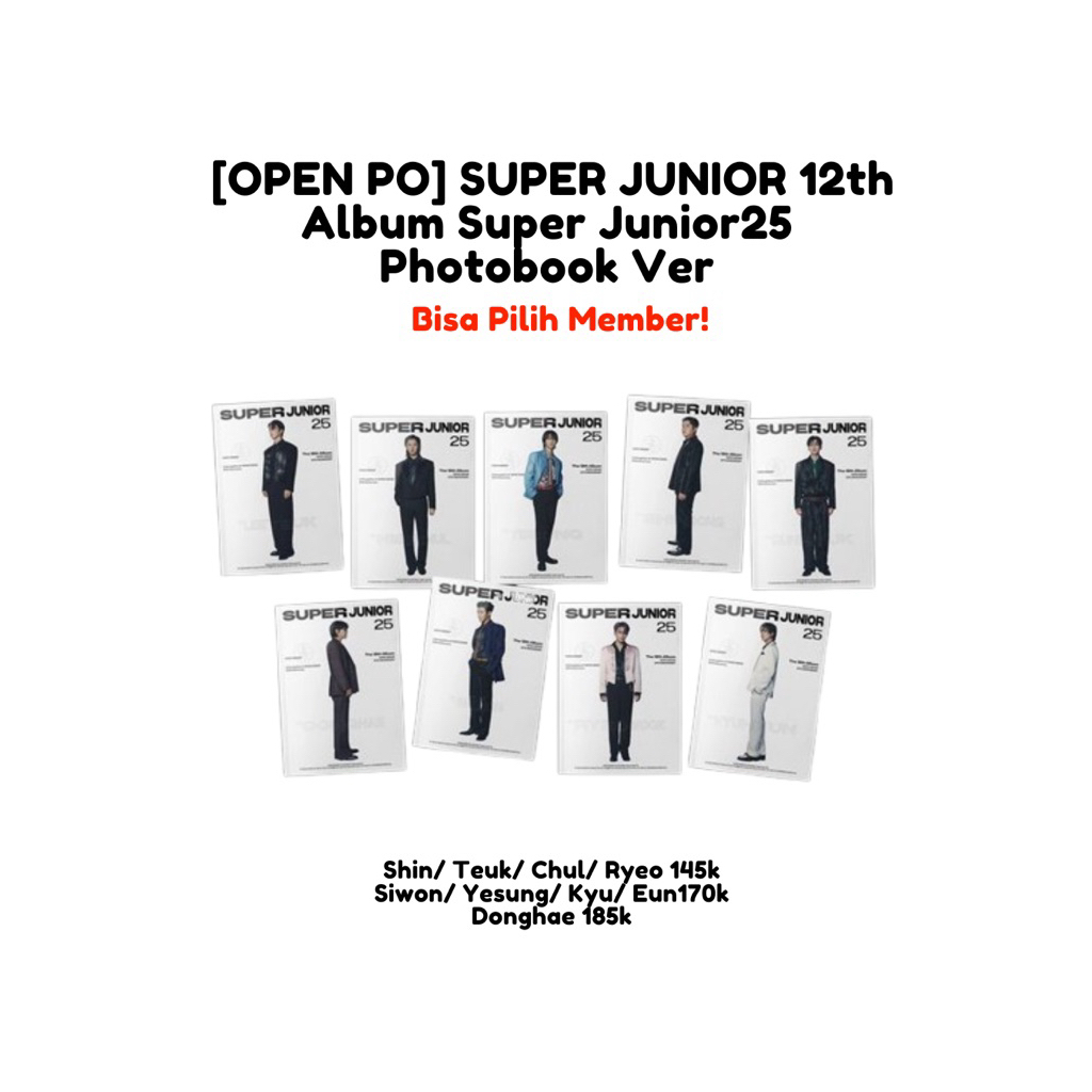 [OPEN PO] Super Junior 12th Album Super Junior 25 Photobook Ver