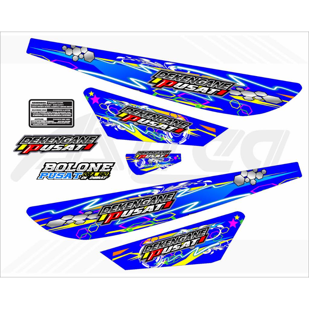 STIKER STRIPING MOTOR VARIASI HONDA ASTREA GRAND GRAFIS DP001