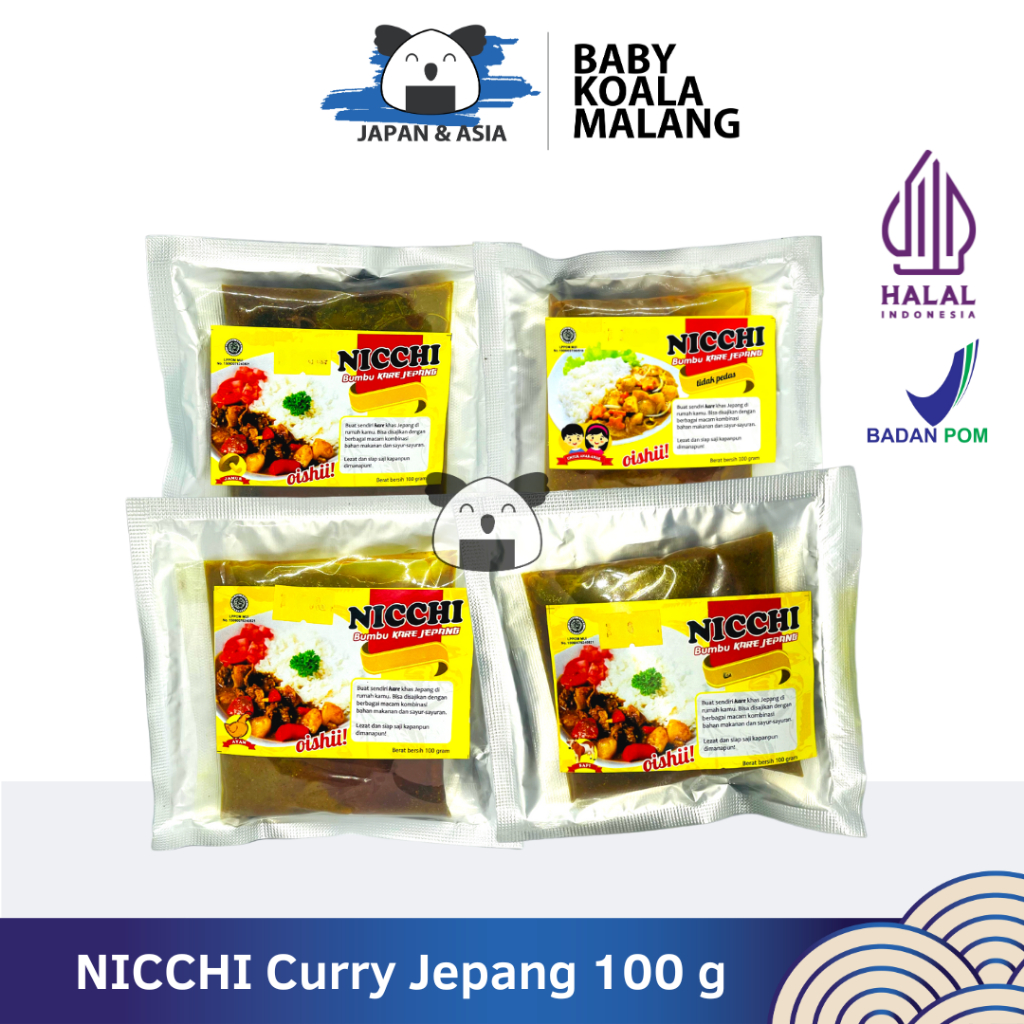 

NICCHI Golden Curry 100gr | Kare ala Jepang | Bumbu Kari Kaldu Sapi, Ayam, Jamu -BKM