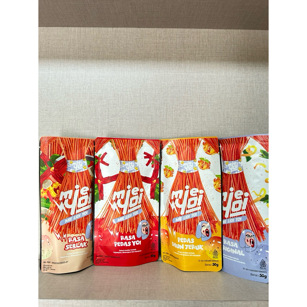 

Mie Lidi Yoi Rasa Original, Pedas, Seblak, Daun Jeruk – Snack Mie Viral Renyah & Pedas Kekinian
